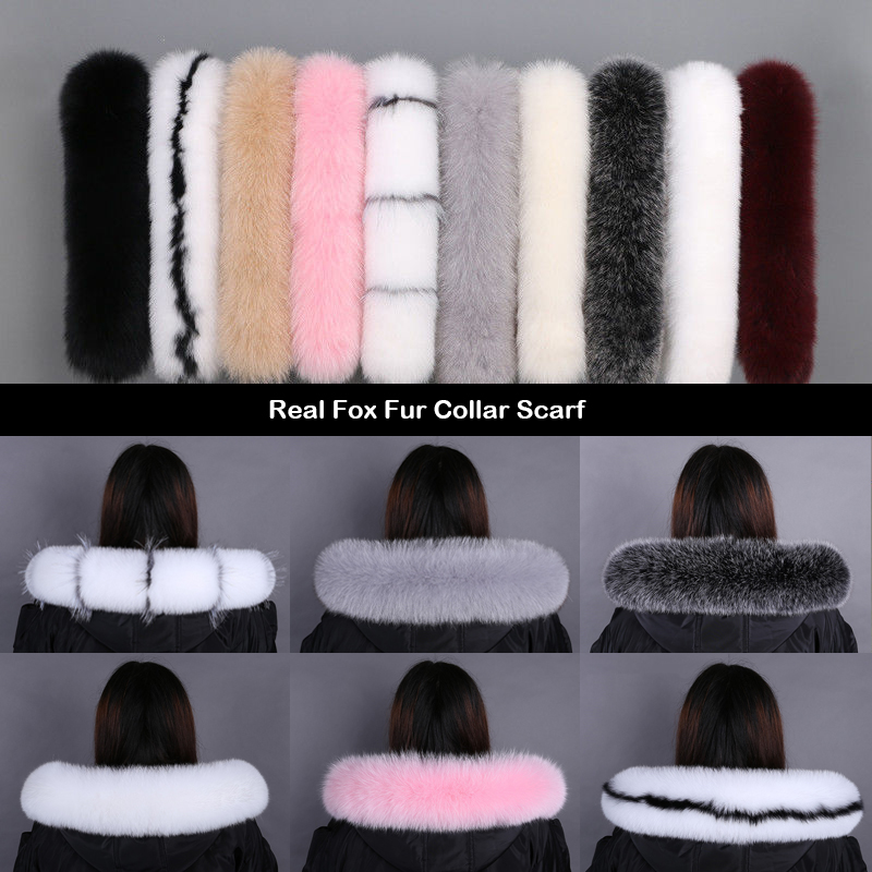 Winter Clothing Design - Women Luxury Natural Fox Fur Scarf