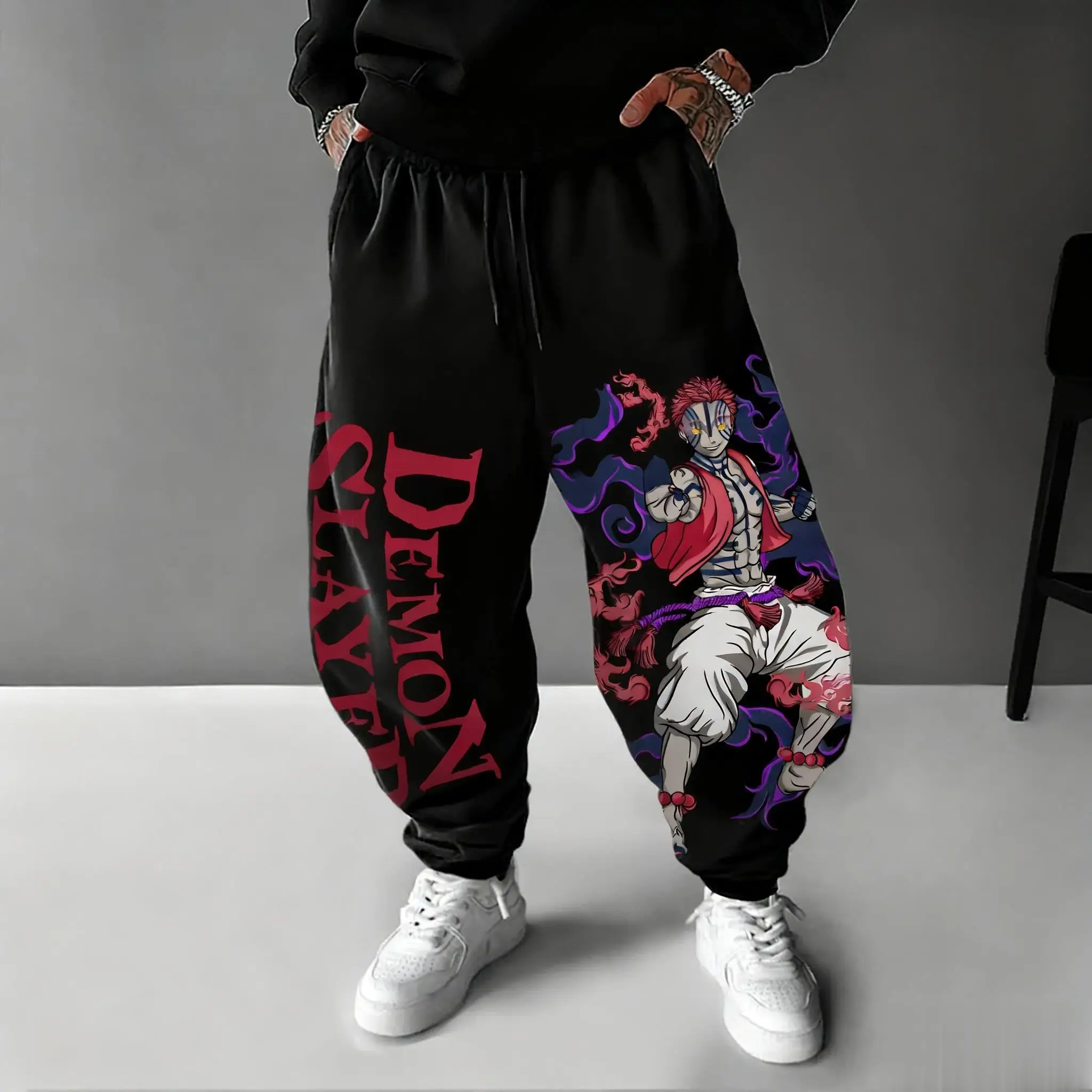 Winter Clothing Anime - 2026 Demon Slayer Akaza Anime Pants