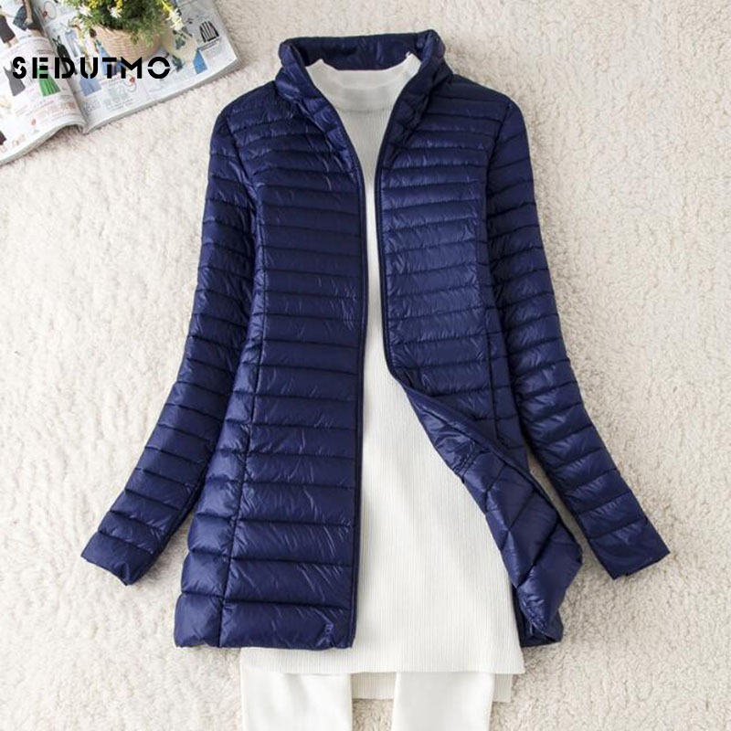 Puffer Jacket Women Down - SEDUTMO Winter Long Women Down Jackets