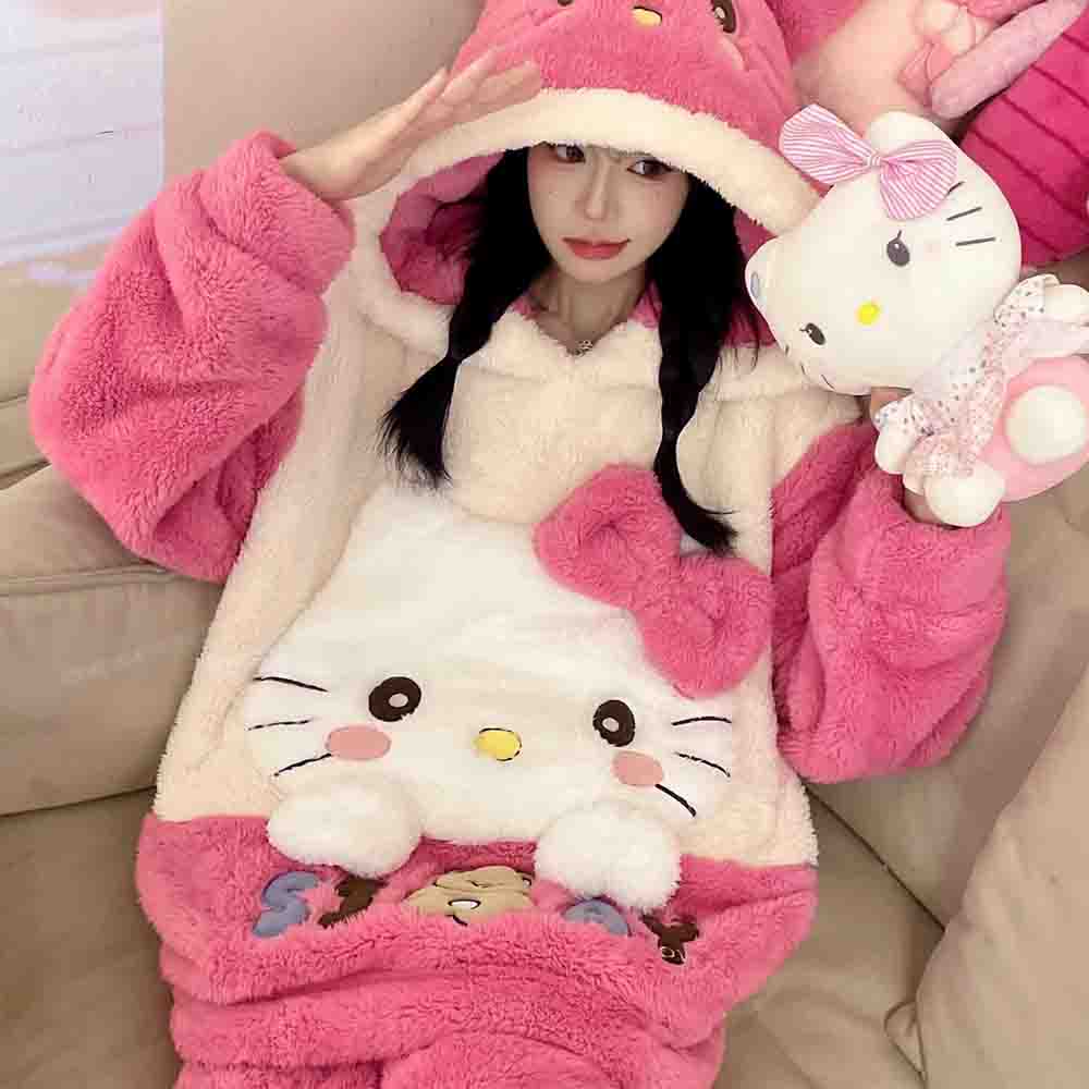 Winter Clothing Cute - Hello Kitties Kuromi Women's Cartoon Long