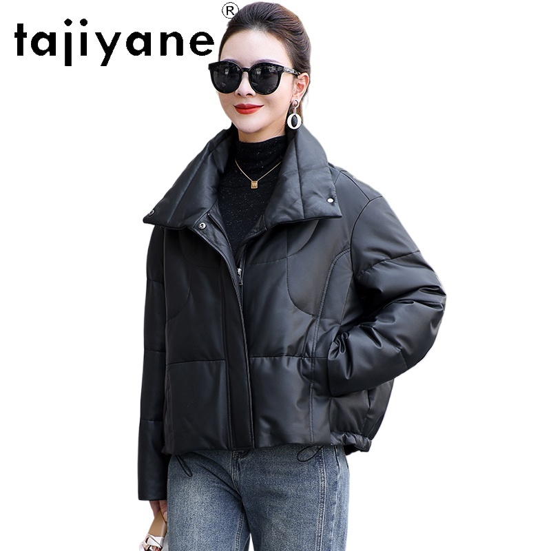 Puffer Jacket Women Down - TAJIYANE Real Sheepskin Goose Down Coat