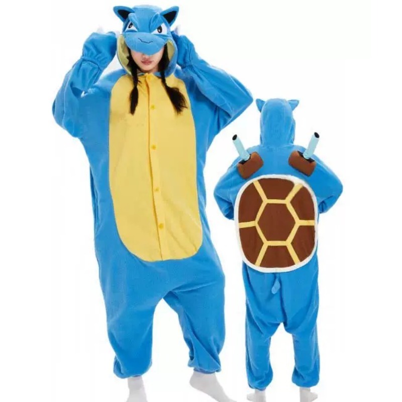 Winter Clothing Anime - Adult Pokemon Blastoise Kigurumi Cosplay Costume