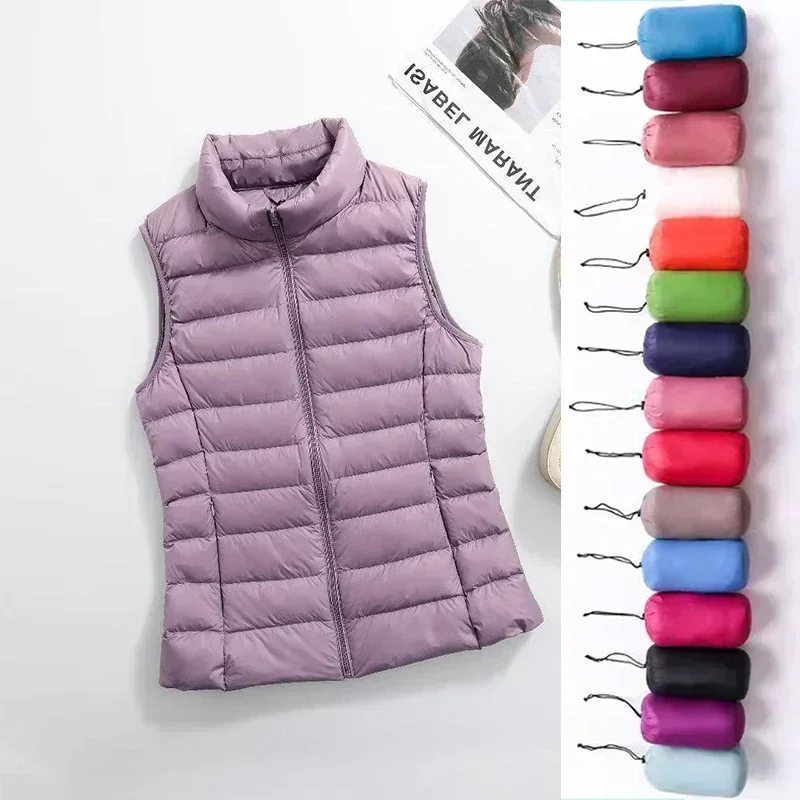 Puffer Jacket Women Down - 11 Colors Women Vest 2023 New