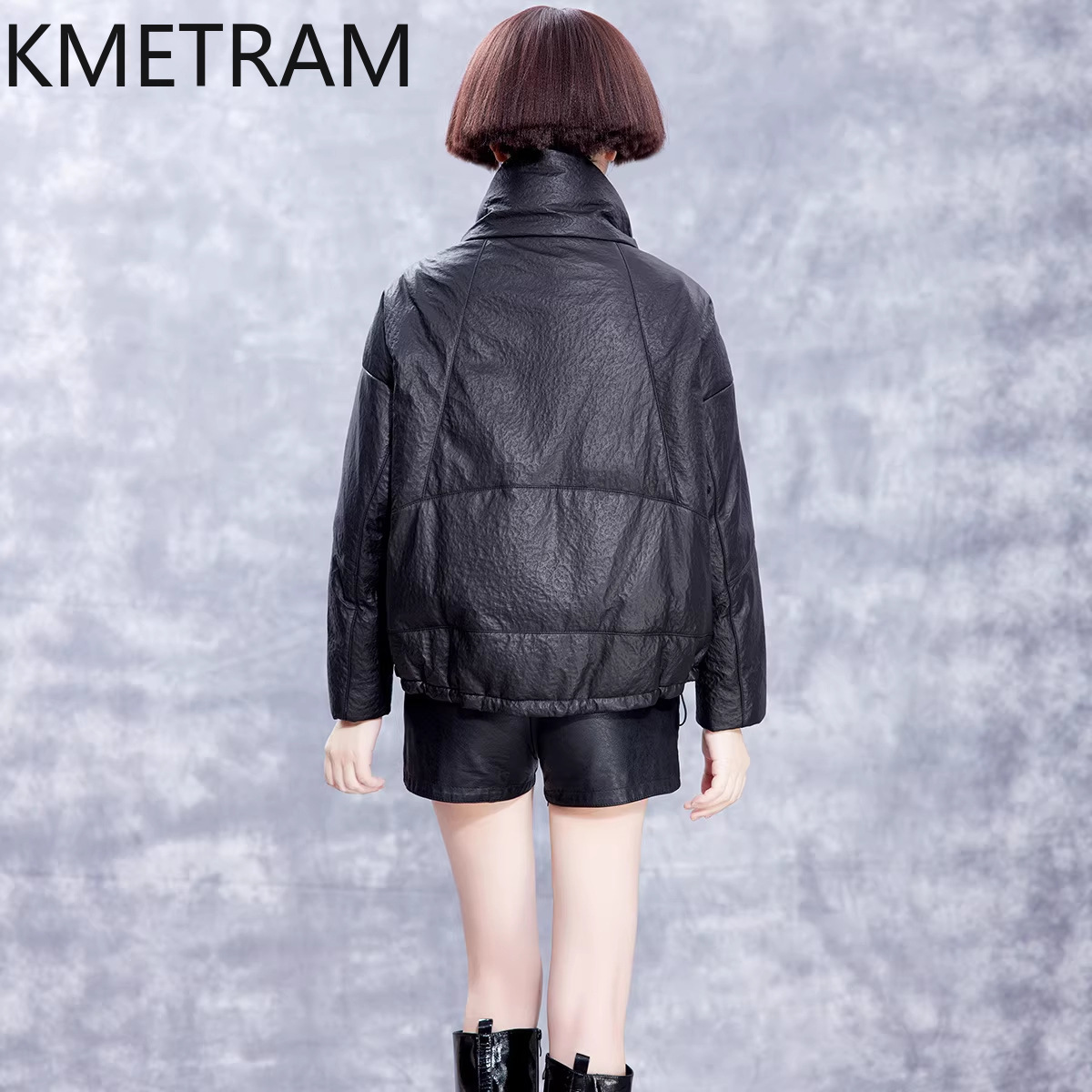 KMETRAM Real Sheepskin Leather - Puffer Jacket Women Down 评论和价格