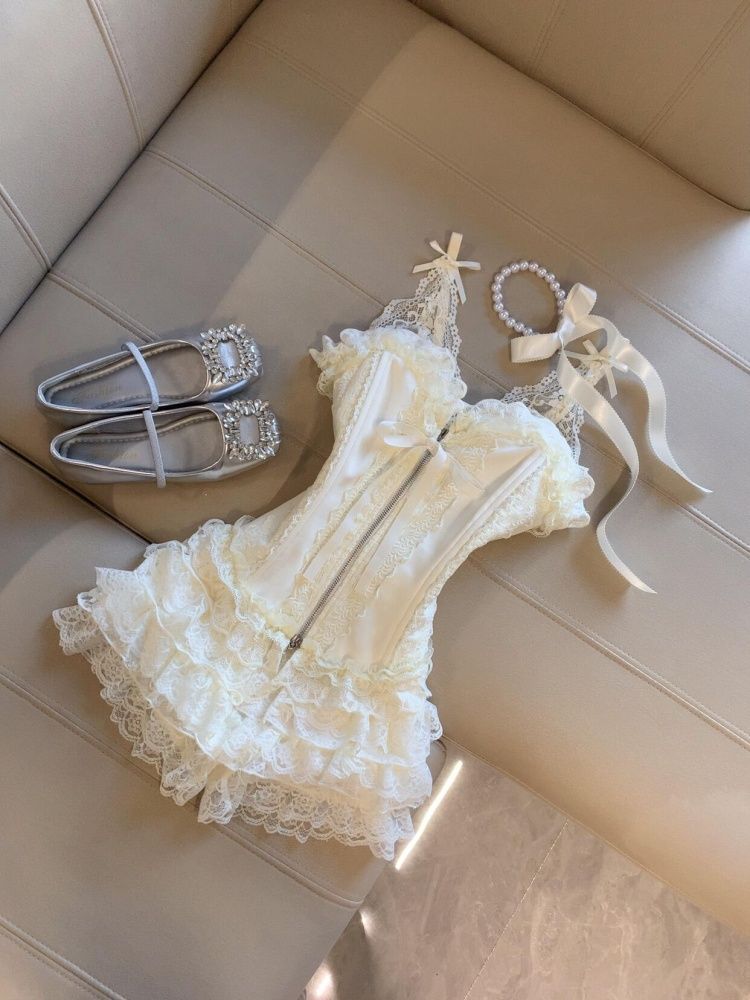 Cute Desire Lace Bustier Top H - Winter Clothing Cute 评论和价格