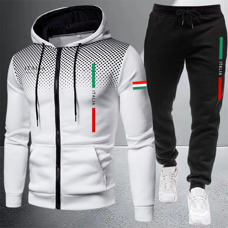 Men's Tracksuit Casual Zip Hoo - Winter Clothing Stores 评论和价格
