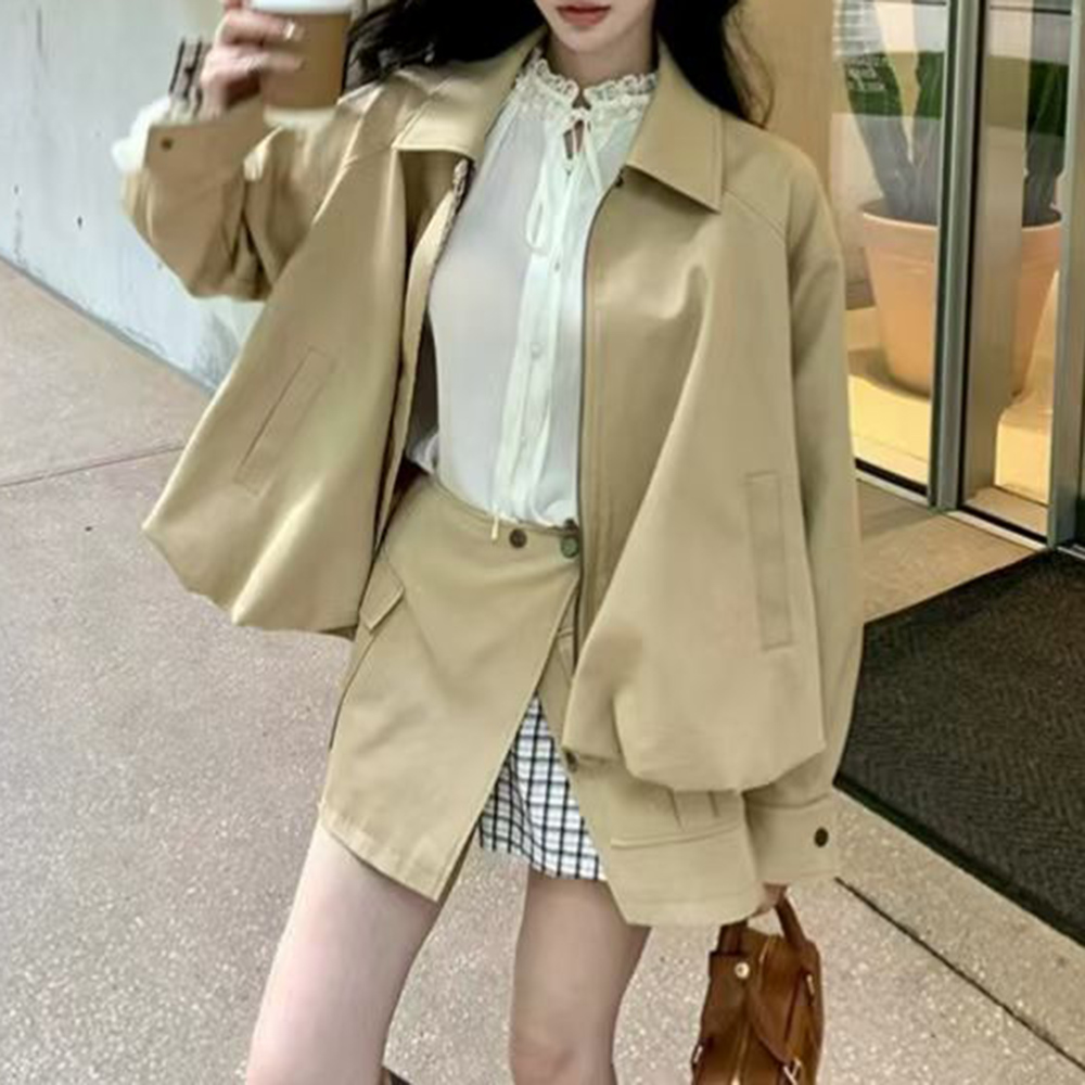 TWOTWINSTYLE Khakl Spliced Poc - Winter Clothing Design 评论和价格