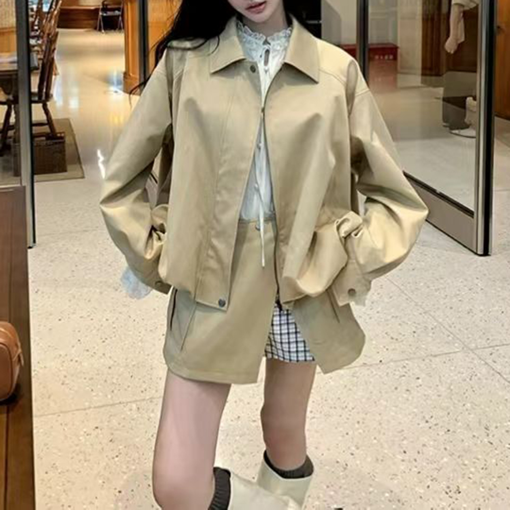 TWOTWINSTYLE Khakl Spliced Poc - Winter Clothing Design 评论和价格