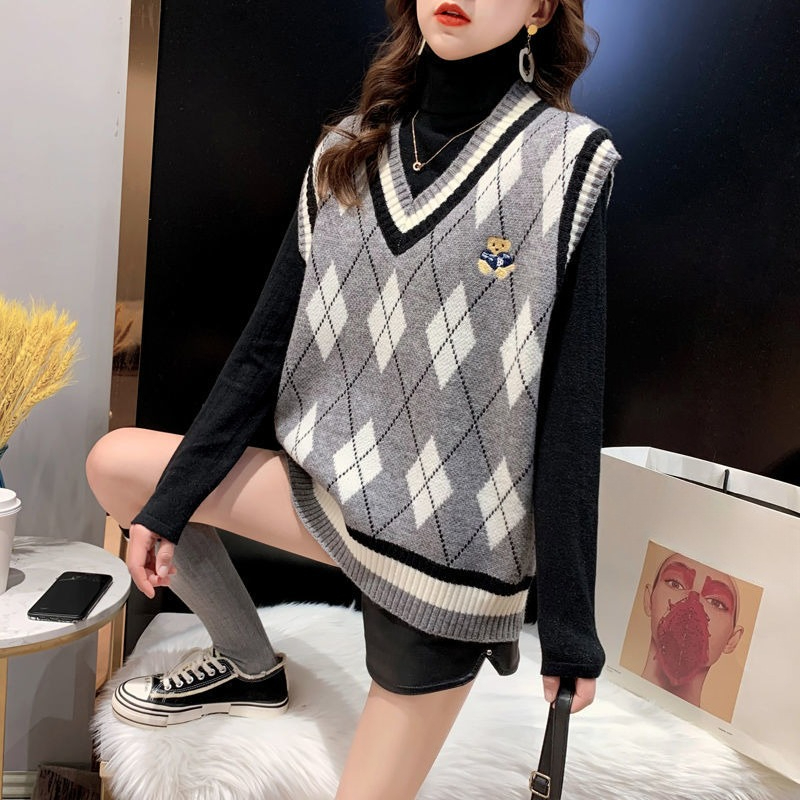 Red Knit Vests for Women Sleev - Winter Clothing Trends 2025 评论和价格
