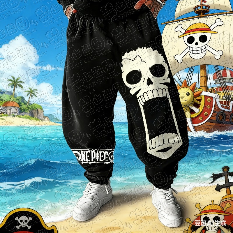 2026 One Piece Men's Pants Spo - Winter Clothing Anime 评论和价格