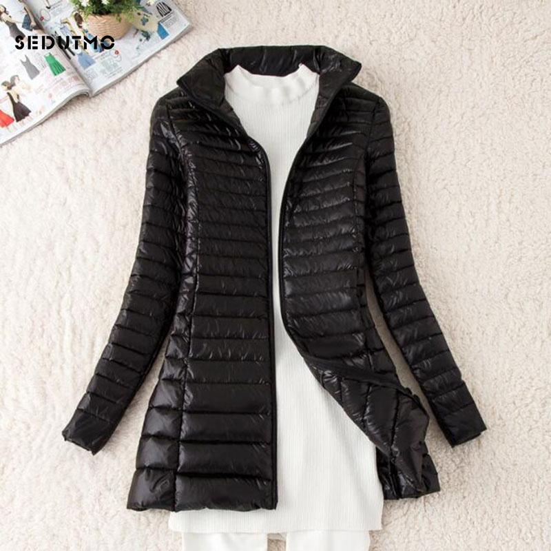 SEDUTMO Winter Long Women Down - Puffer Jacket Women Down 评论和价格