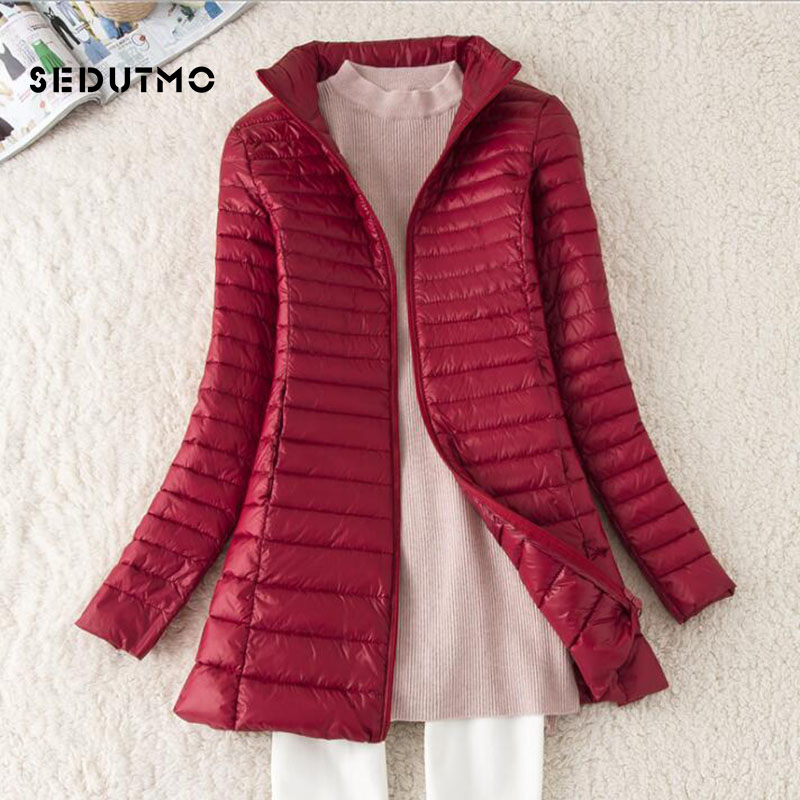 SEDUTMO Winter Long Women Down - Puffer Jacket Women Down 评论和价格