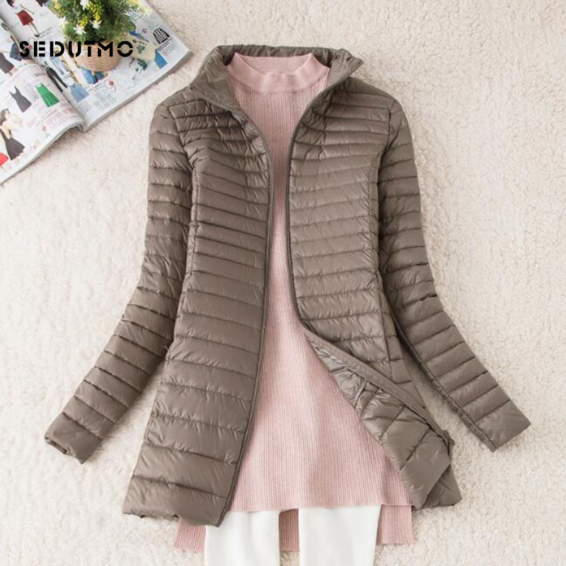 SEDUTMO Winter Long Women Down - Puffer Jacket Women Down 评论和价格