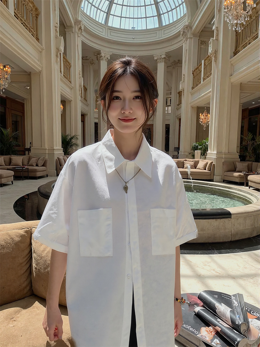 Short Sleeve Korean Style Shir - Winter Clothing Trends 2025 评论和价格