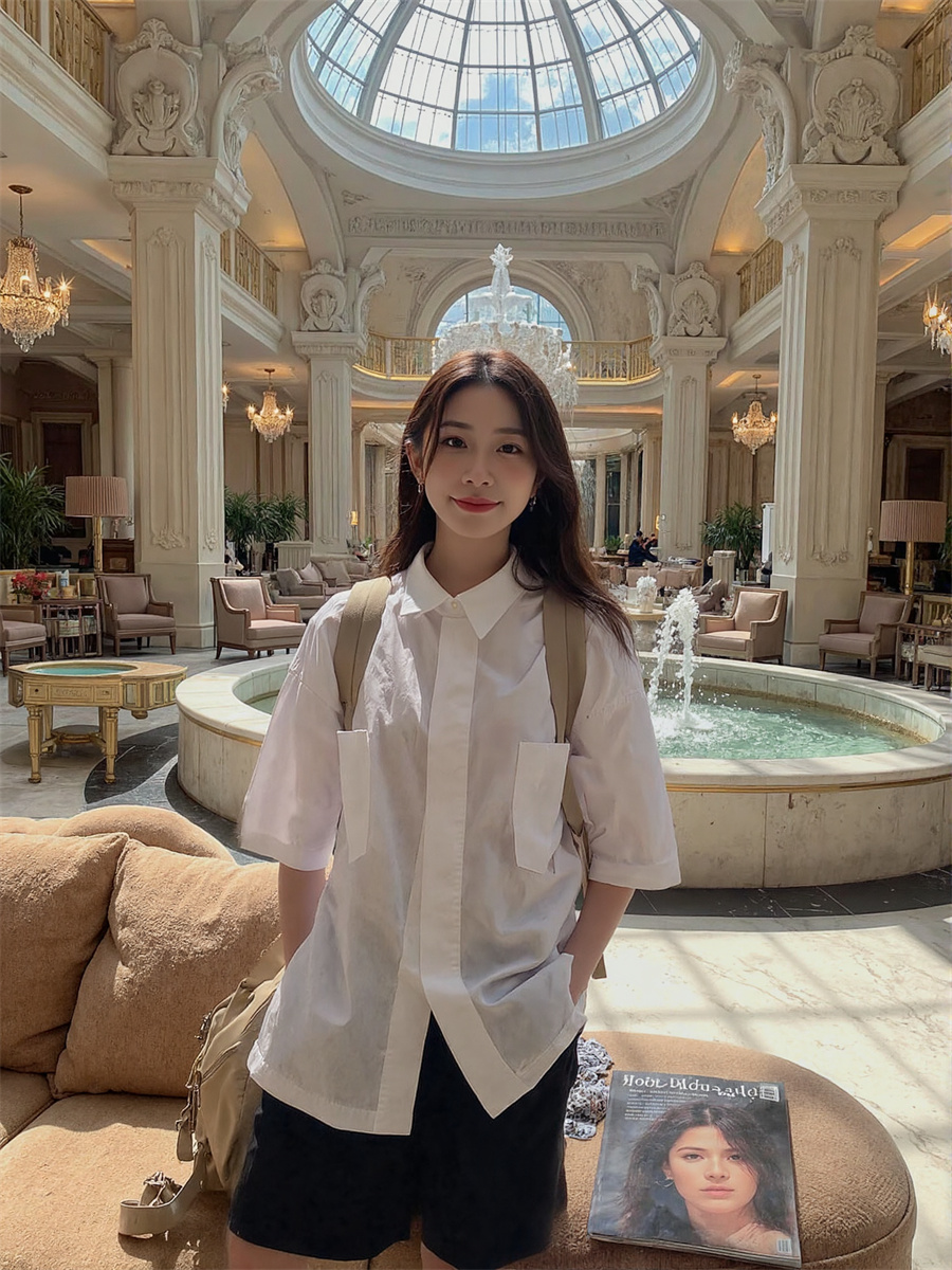 Short Sleeve Korean Style Shir - Winter Clothing Trends 2025 评论和价格