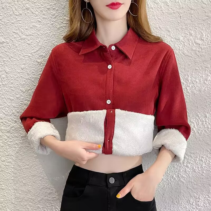 Velvet Thick Warm Women's Soli - Winter Clothing Trends 2025 评论和价格