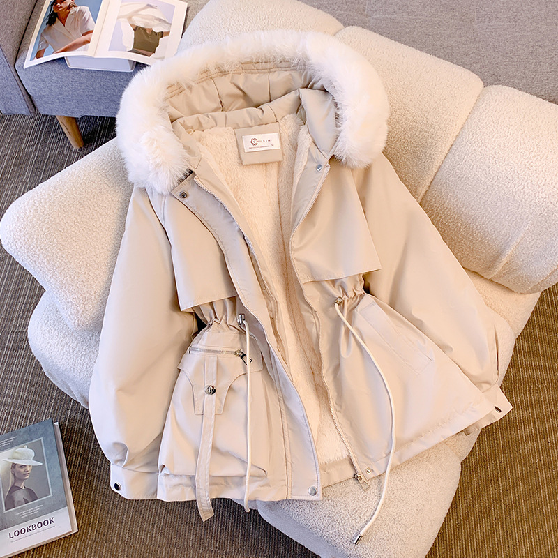 Autumn Winter Fleece Zipper Ja - Puffer Jacket Women Down 评论和价格
