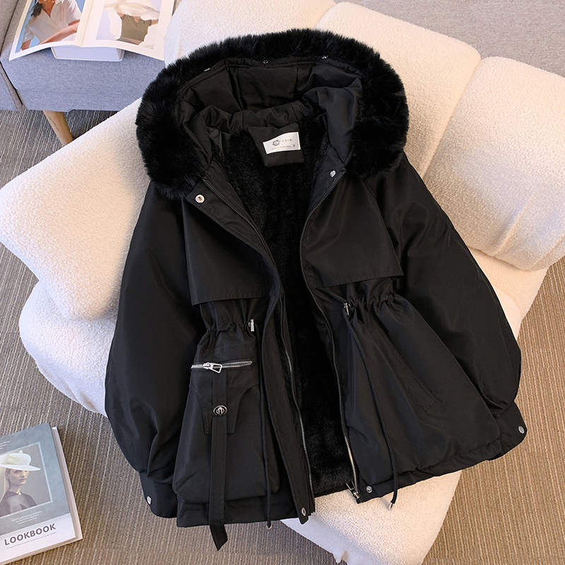 Autumn Winter Fleece Zipper Ja - Puffer Jacket Women Down 评论和价格