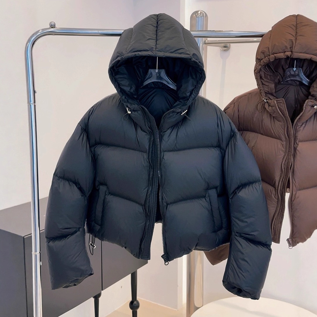 90% White Duck Down Puff Thick - Puffer Jacket Women Down 评论和价格