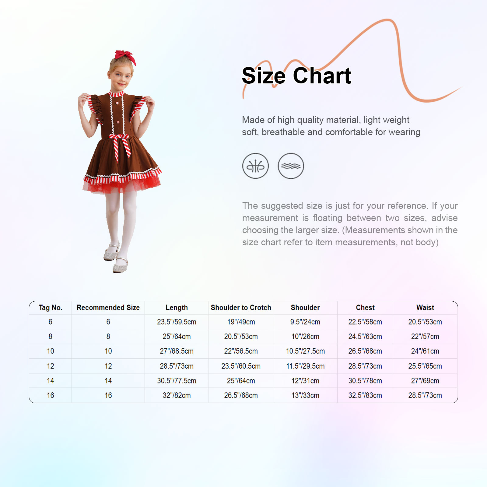 Girls Gingerbread Costume Cute - Winter Clothing Cute 评论和价格