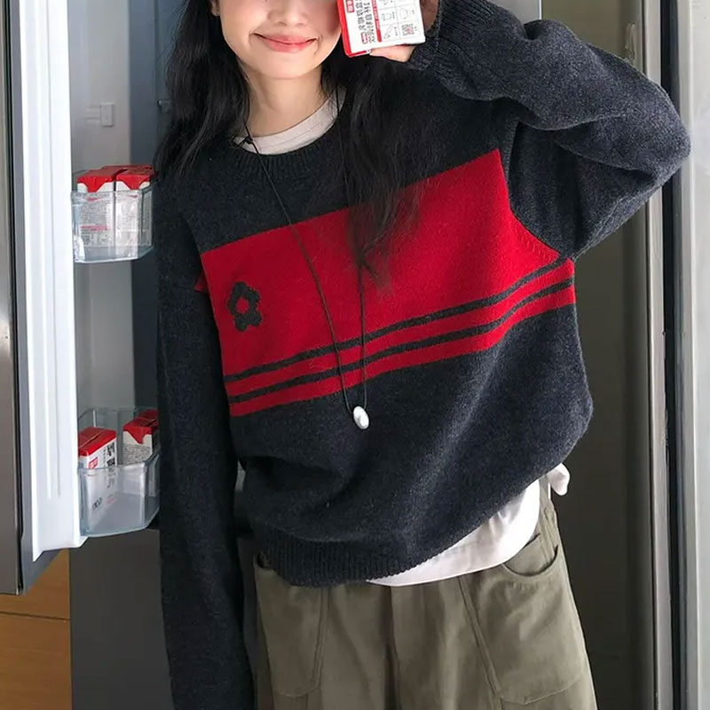 Fashionable Jacquard Weave Swe - Winter Clothing Colors 评论和价格