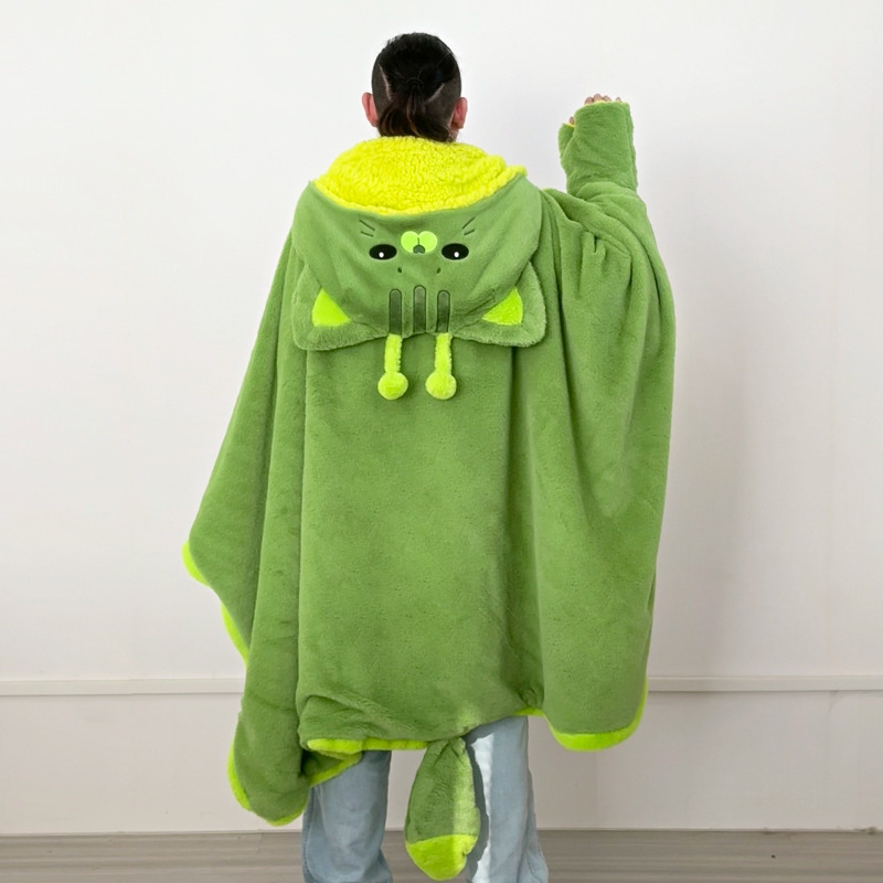 Cartoon Cute Alien Cat Hooded  - Winter Clothing Cute 评论和价格