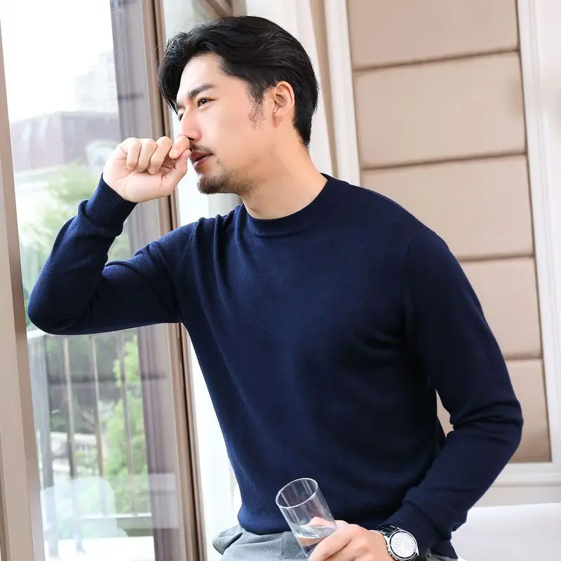 Man Clothes Pullovers Solid Co - Winter Clothing Colors 评论和价格